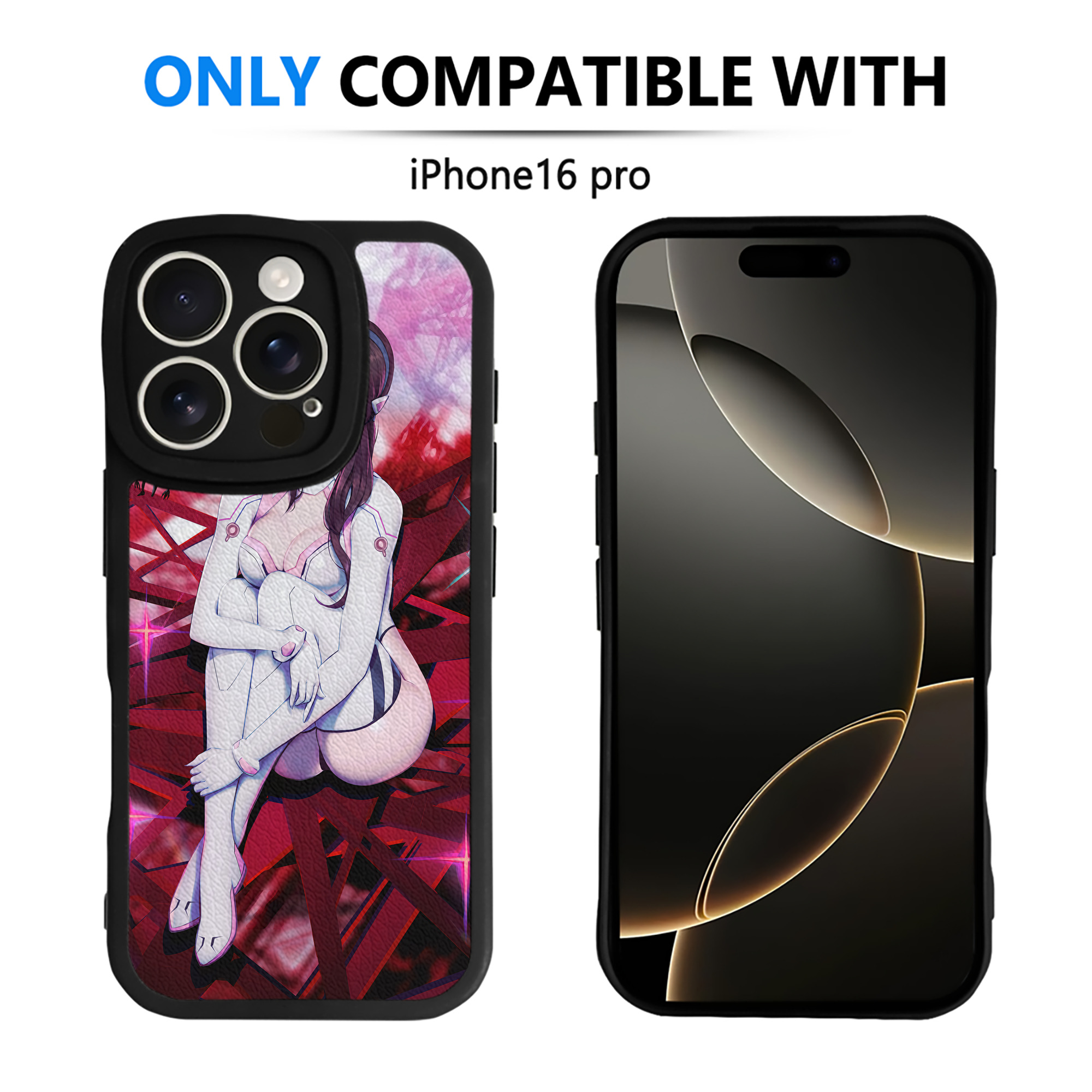 （画像用） EVA 新世紀エヴァンゲリオン 【iPhone 16シリーズ対応】シリコンスマホケース（レザー調） 材質：シリコン